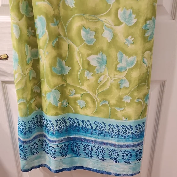 R.J. Collection Lined Floral Maxi Dress Women's Size 10 - Picture 3 of 8